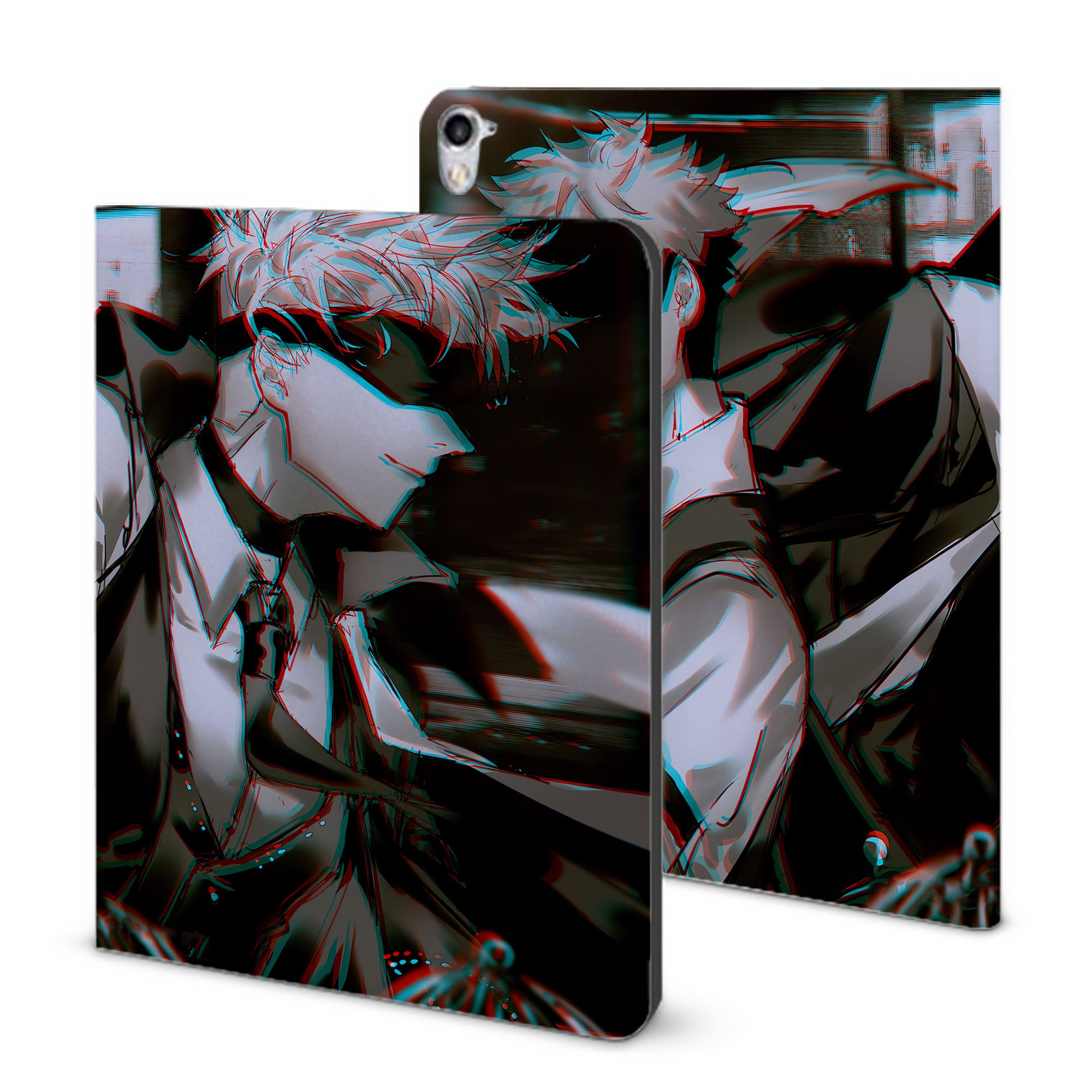 （画像用） 呪術廻戦 Jujutsu Kaisen IPad ケース ブック型 PUレザー TPU 耐衝撃 軽量 薄型 ペン収納なし 全面保護 IPad 各モデル対応
